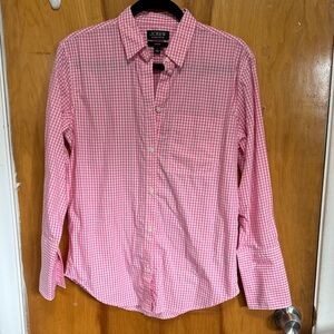 J. Crew Pink Checkered Button Down Shirt